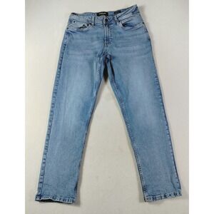 Kenneth Cole Jeans Mens 32x30 Light Wash Blue Athletic Fit Straight Stretch